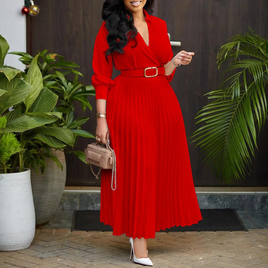 Spring New Women's Solid Color Large Size Loose Fit White Vintage Dress - Stylish and Comfortable Fashion Choice