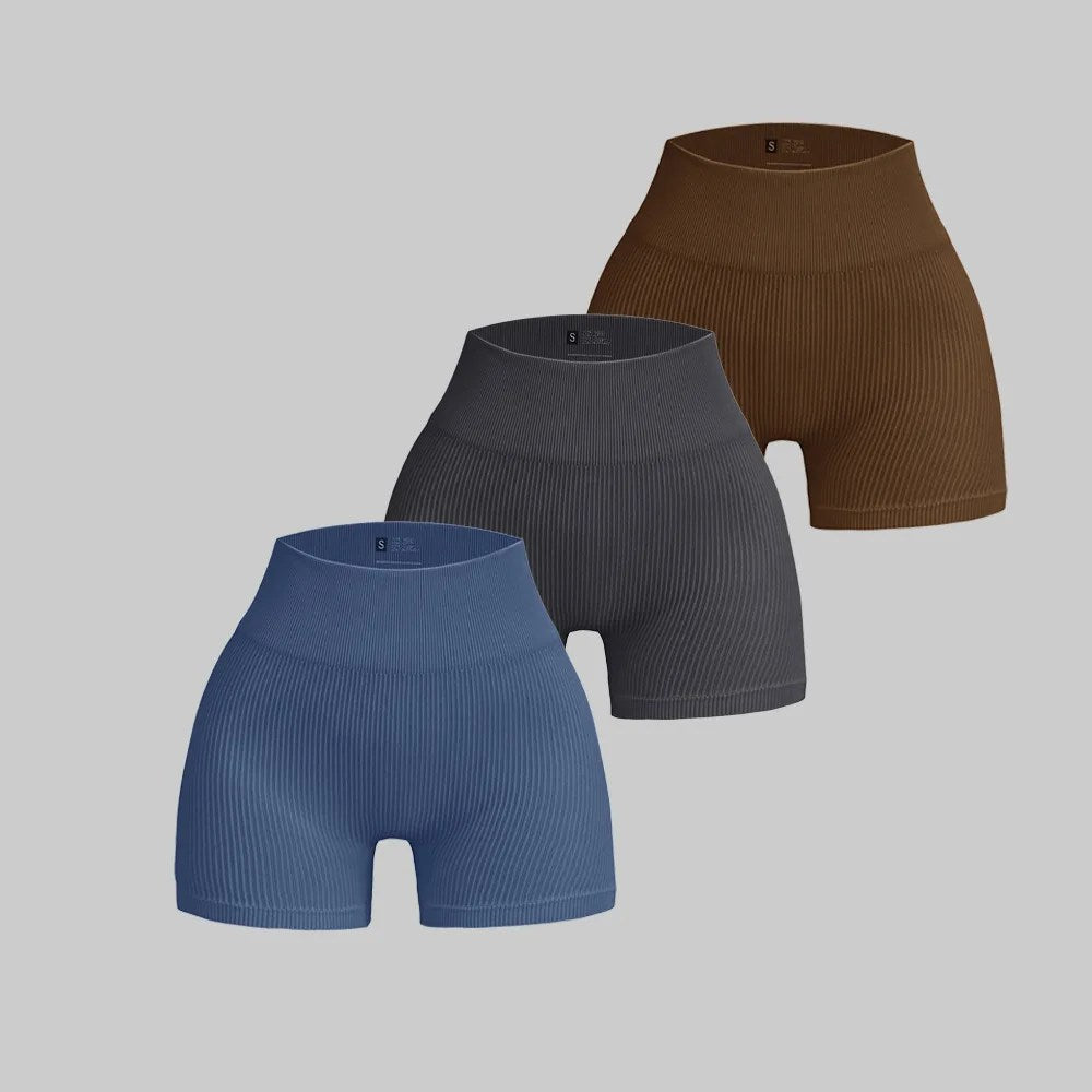 High Waist Seamless Yoga Shorts for Fitness & Running - Hip-Lifting, Stretchable, Peach Hip Casual Sports Shorts