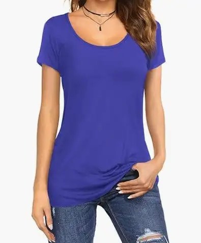 Stay Cool and Stylish this Summer with Our Women's Slim Fit Tshirts Top - Perfect for Any Occasion!