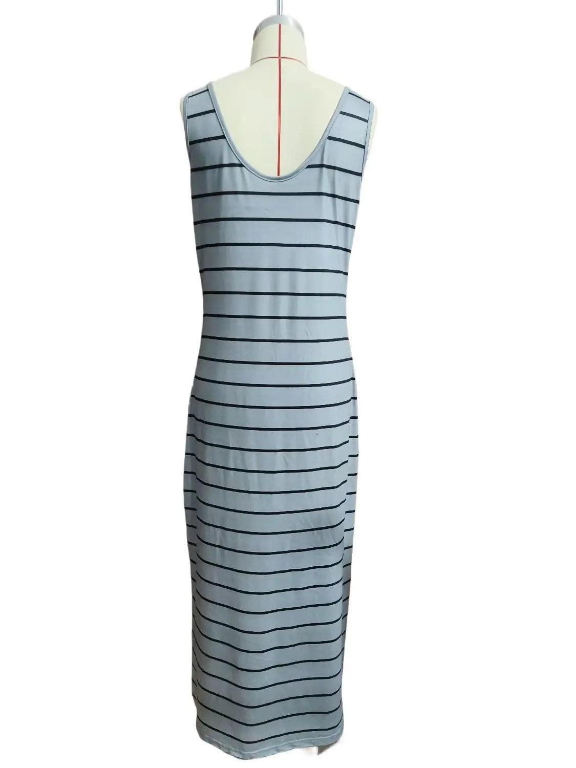 Get Ready for Spring and Summer 2024 with Our Stylish Stripe Vest Skirt Dress - Perfect for Any Occasion!