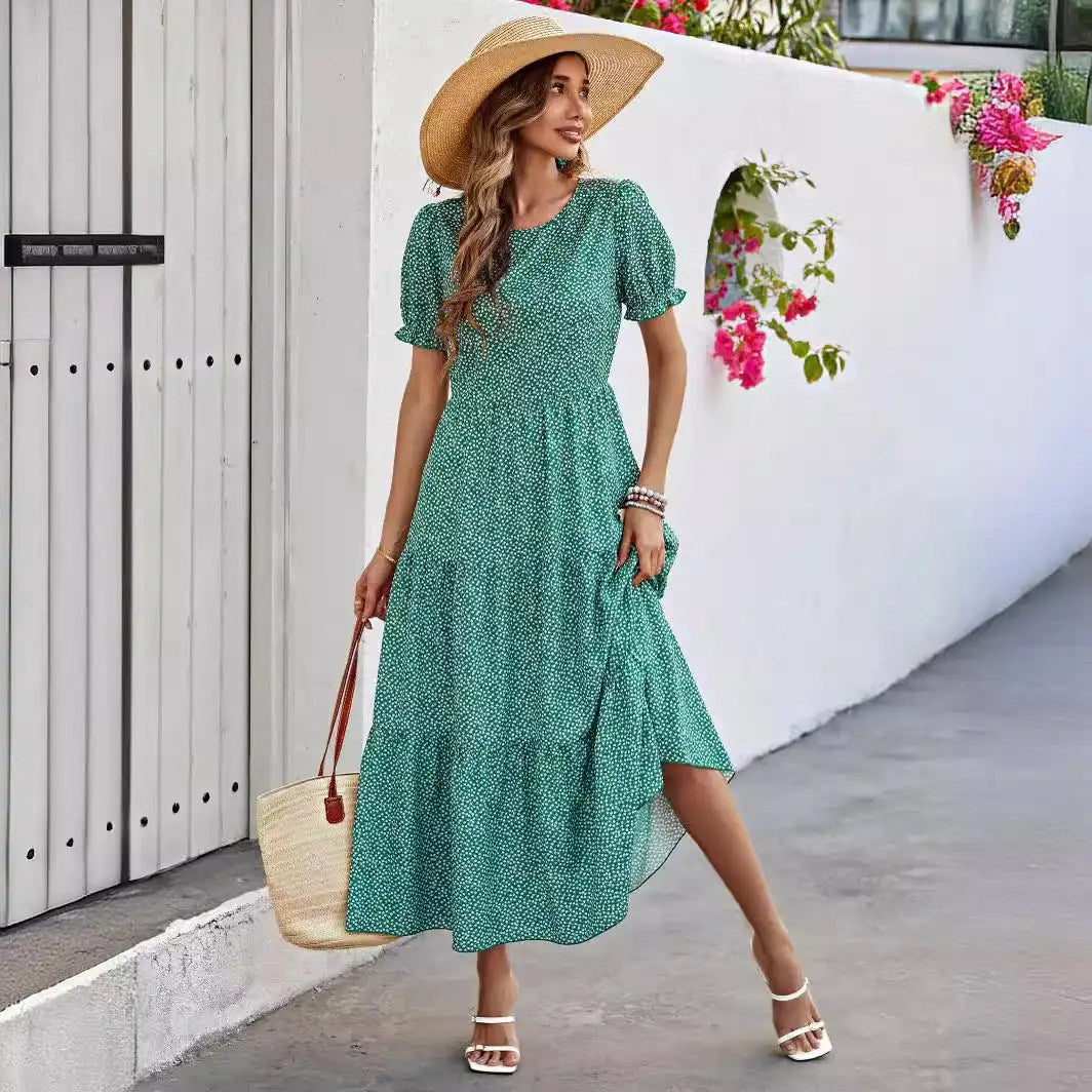 Get Ready for 2024 Spring Summer Fashion with Our Trendy Leopard Print Women's Dress!