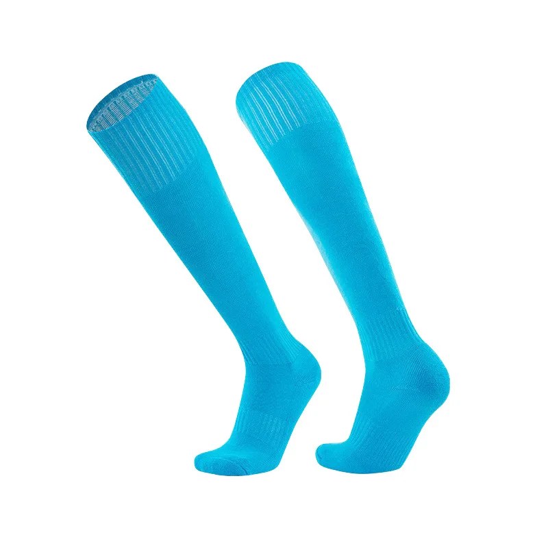 Premium Long Tube Football Socks with Anti-Slip Towel Bottom - Perfect for Adults and Children's Sports