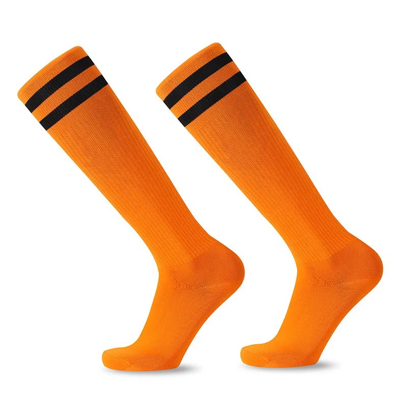 Premium Wholesale Football Socks for Adults and Kids - Non-Slip, Long Tube, Striped Design