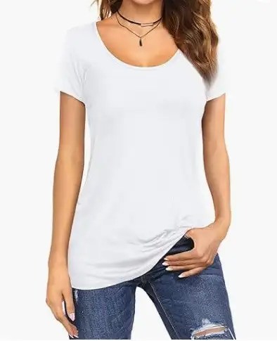 Stay Cool and Stylish this Summer with Our Women's Slim Fit Tshirts Top - Perfect for Any Occasion!