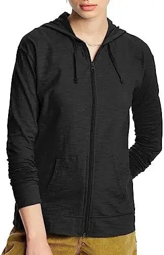 Stay Cozy and Stylish with Our Full Zipper Women's Sweatshirt - Available in Trendy Solid Colors!
