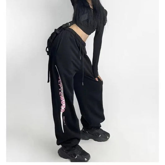corset high street hiphop sweatpants kids slacks jazz dance jazz sweatpants