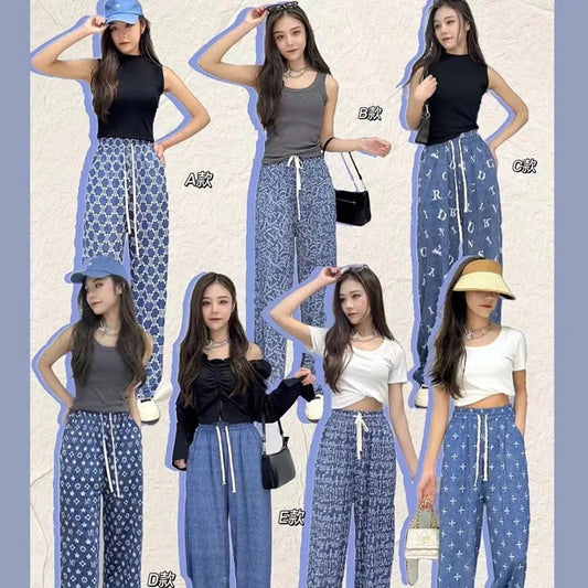 Stay Cool this Summer with Tencel Denim Cooler Pants - Straight-Legged, Versatile, and Cold Feeling!