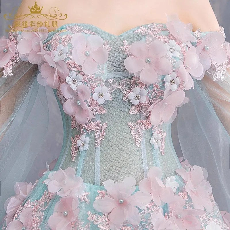 New Temperament Celebrity Solo Performance Vocal Art Test Performance Adult Ceremony Host Annual Meeting Fluffy Dress