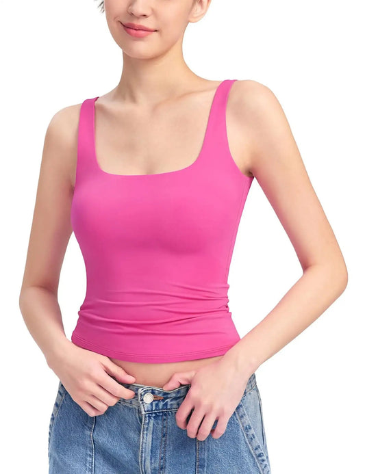 2024 Fashion Trend Alert: Sexy Square Neck Suspenders Vest for Women - Sleeveless Tank Top