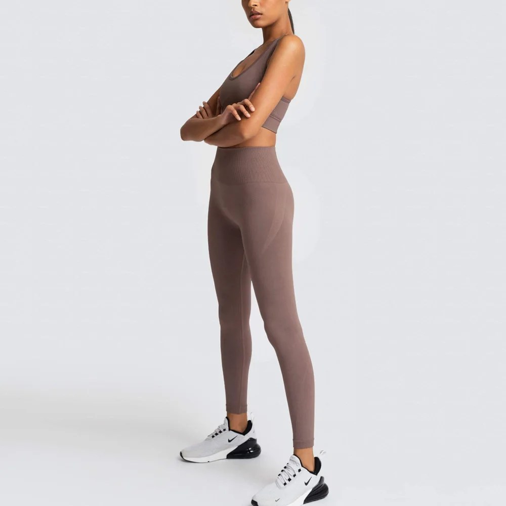 Top-Rated Seamless Knit Ass Yoga Suit: Solid Color Sports Fitness Vest for Optimal Performance