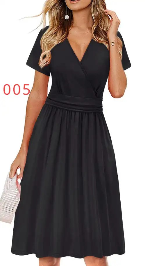 Flaunt Your Style with Our Women's Summer Floral V-Neck Cropped Party Dress - Perfect for Any Occasion!