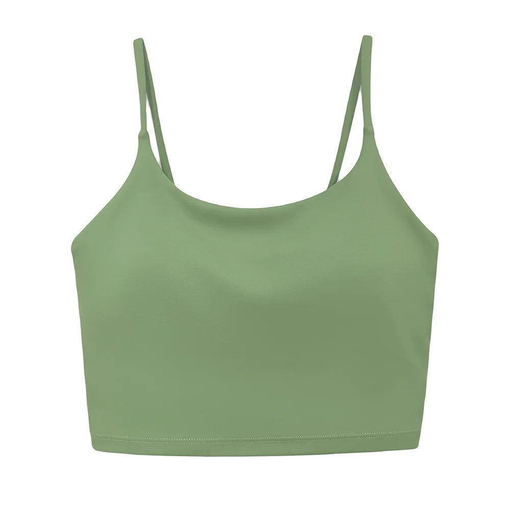 Intense Training Sports Bra: Double-sided Nylon, High Elasticity, Solid Color