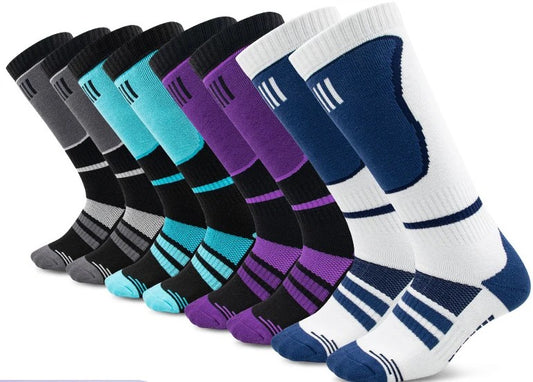 Men's Custom Long Tube Outdoor Ski Socks: Warm, Sweat-Absorbing, Shock-Absorbing Mountaineering Sports Socks