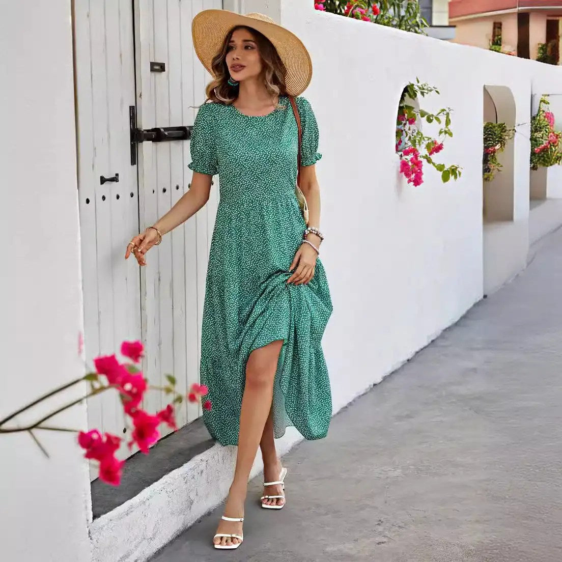 Get Ready for 2024 Spring Summer Fashion with Our Trendy Leopard Print Women's Dress!