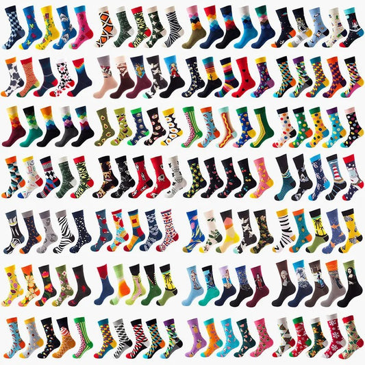 Stay Cool and Stylish with Our Sweat-Absorbing Trendy Men Socks - Wholesale Medium Length Socks for Men and Women