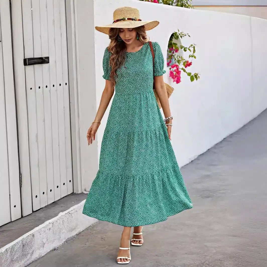 Get Ready for 2024 Spring Summer Fashion with Our Trendy Leopard Print Women's Dress!